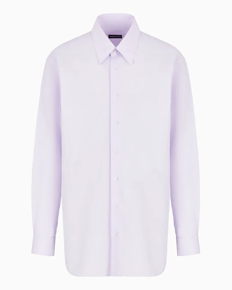 Giorgio Armani Hemd in Regular Fit aus Baumwolle Pink