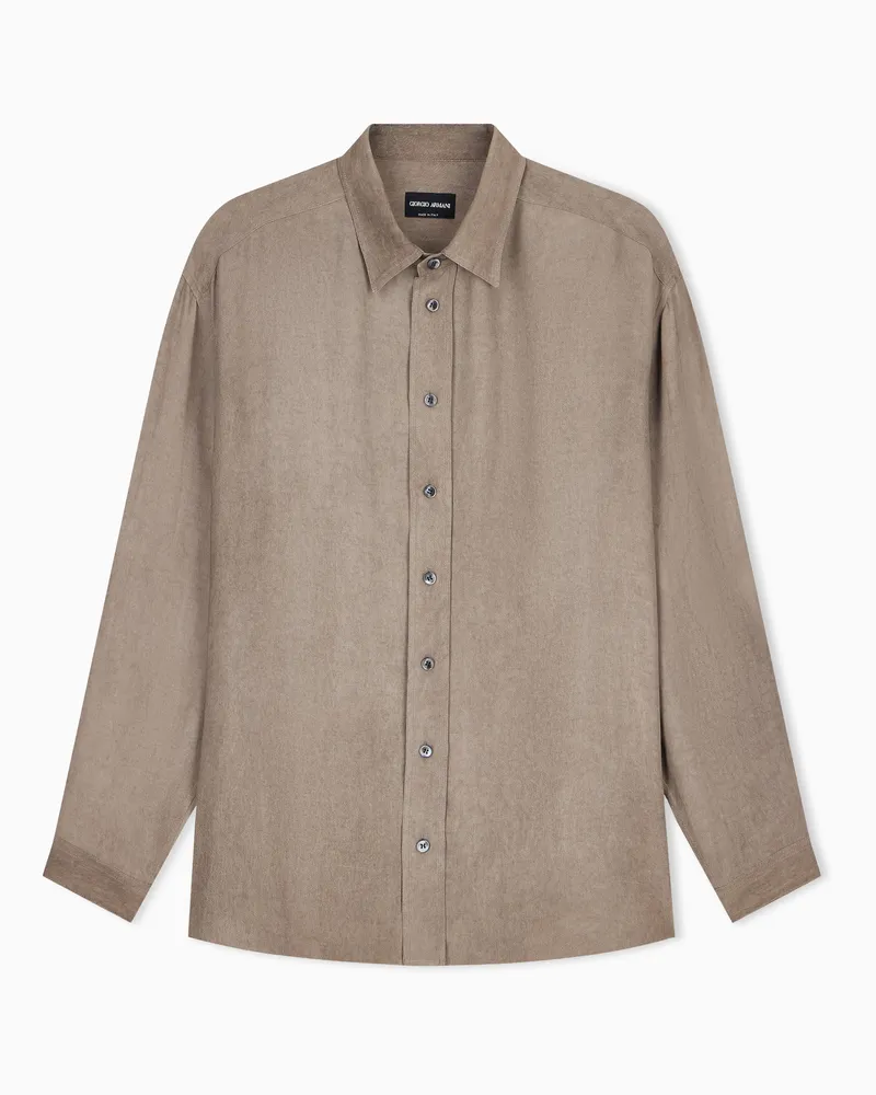 Giorgio Armani Lässige Hemden Braun