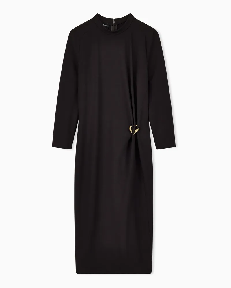 Giorgio Armani Midi-Kleider Braun