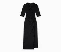 ASV Midikleid aus Viskose in Punto Milano Verarbeitung