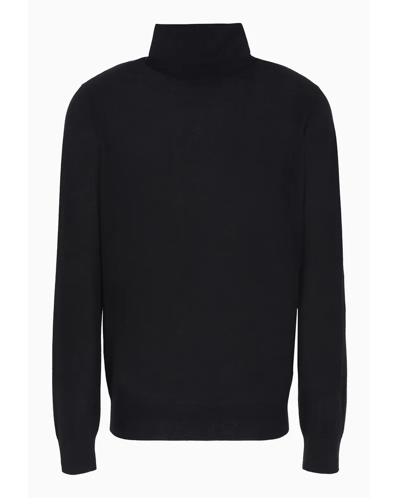 Giorgio Armani Giorgio’s Rollkragenpullover Aus Kaschmir und Seide Schwarz