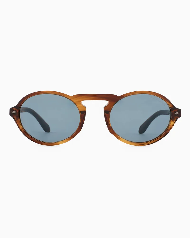 Giorgio Armani Ovale Sonnenbrille für Herren Braun