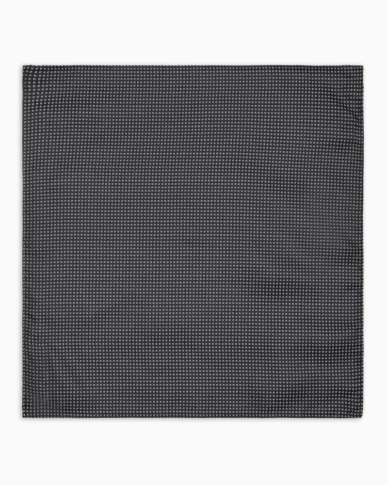 Giorgio Armani Clutch aus Seide in Jacquard-Stoff-Verarbeitung mit geometrischem Muster Schwarz