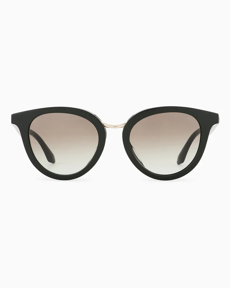 Giorgio Armani Runde Sonnenbrille für Damen Grün