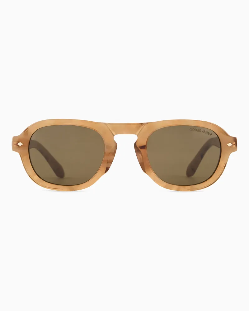 Giorgio Armani Sonnenbrille mit eckiger Fassung für Herren 