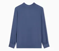 Seidenbluse Collezione Cashmere mit Stehkragen