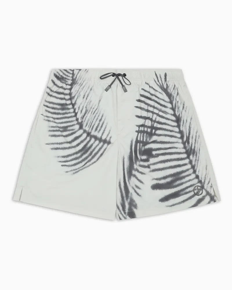 Giorgio Armani Bedruckte Badeboxershorts Gemustert