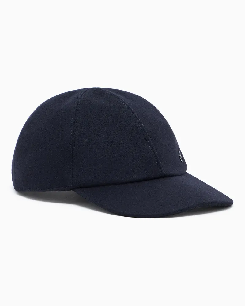 Giorgio Armani Hut aus Schurwolle und Kaschmir Blau