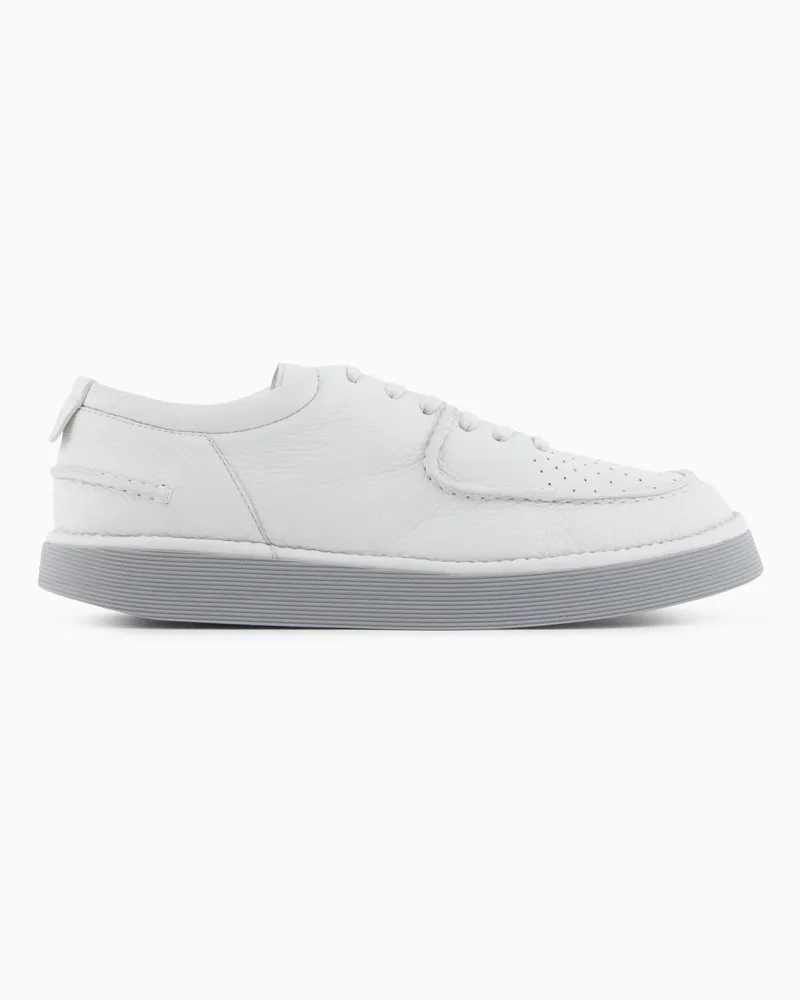 Giorgio Armani Oxfords aus Veloursleder Weiß