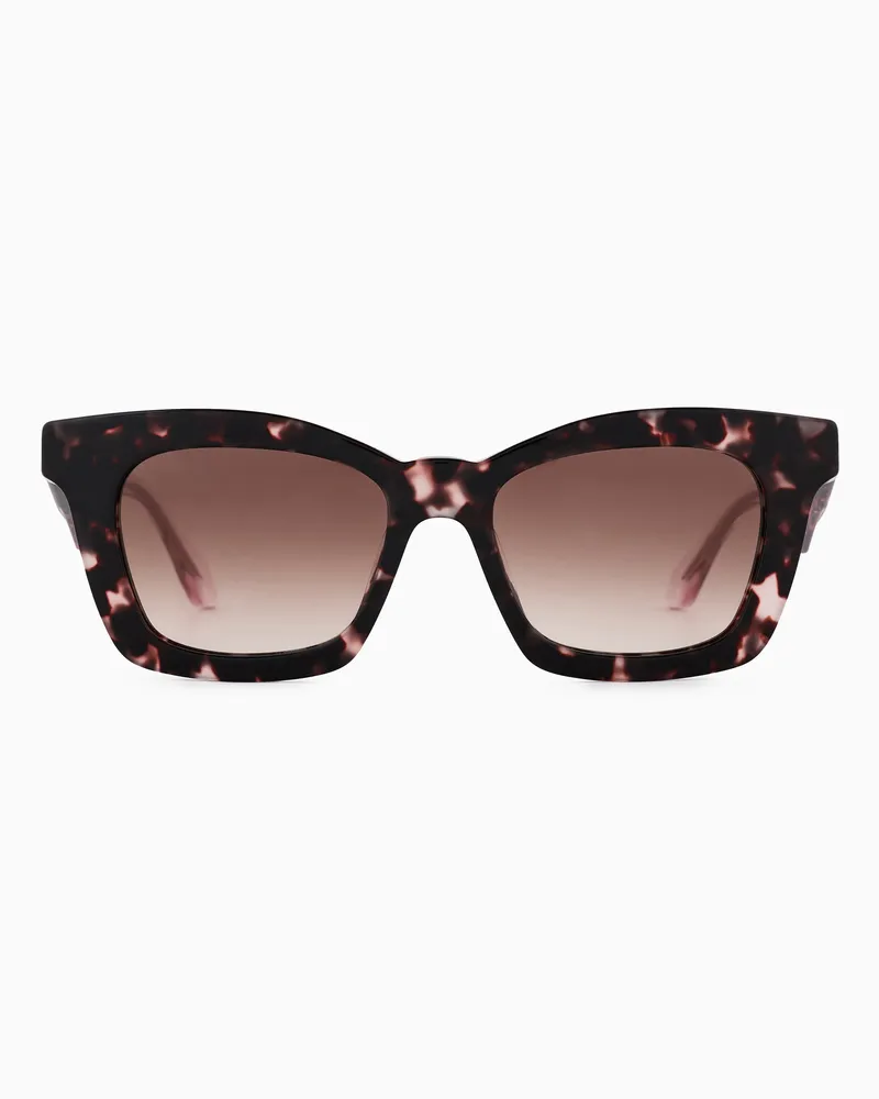 Giorgio Armani Sonnenbrille für Damen mit Cat-Eye-Fassung Gemustert