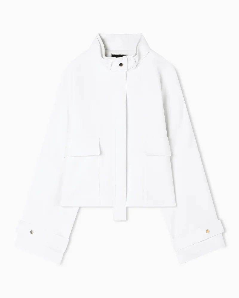 Giorgio Armani Caban aus Schurwolle Weiß