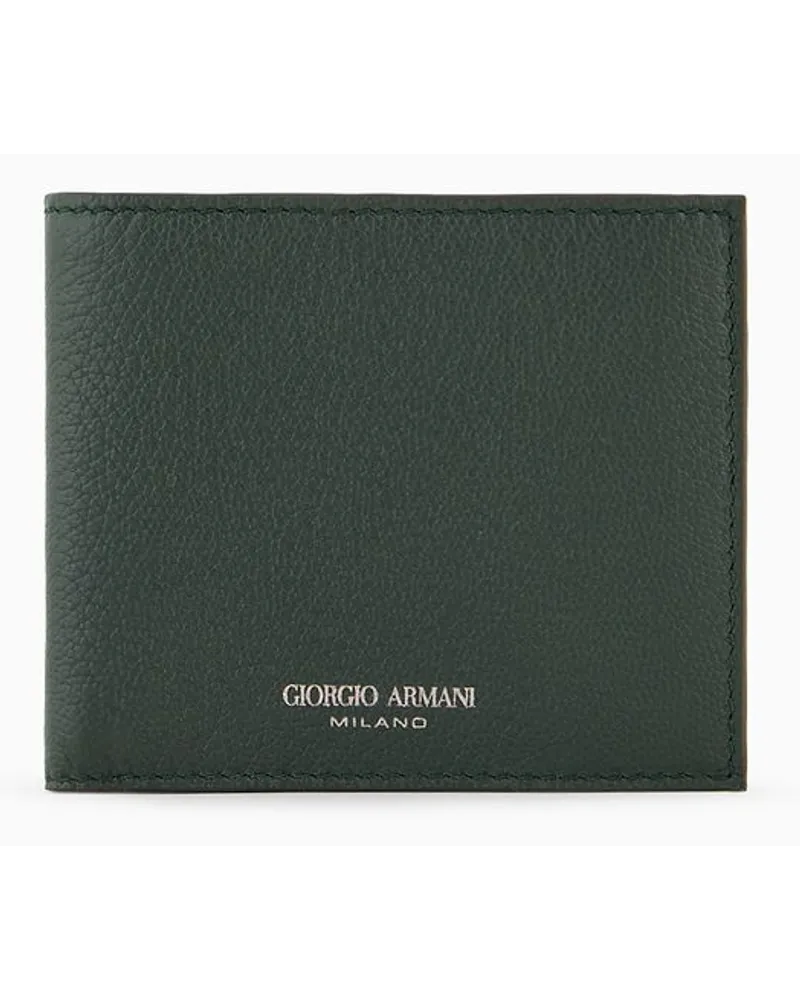 Giorgio Armani Bifold-portemonnaie Aus Leder Verd