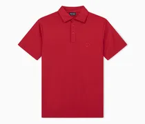 Baumwoll-interlock Poloshirt mit gesticktem Logo Essential
