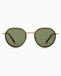 Giorgio Armani Sonnenbrille Für Herren mit Panto-fassung Gold