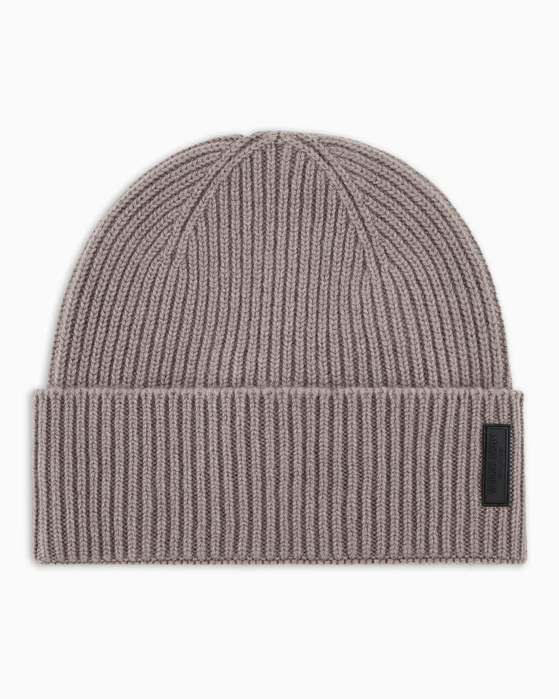 Giorgio Armani Beanie aus Kaschmir Beige