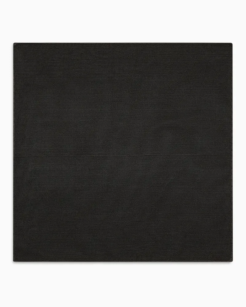 Giorgio Armani Einstecktuch aus Seide Schwarz