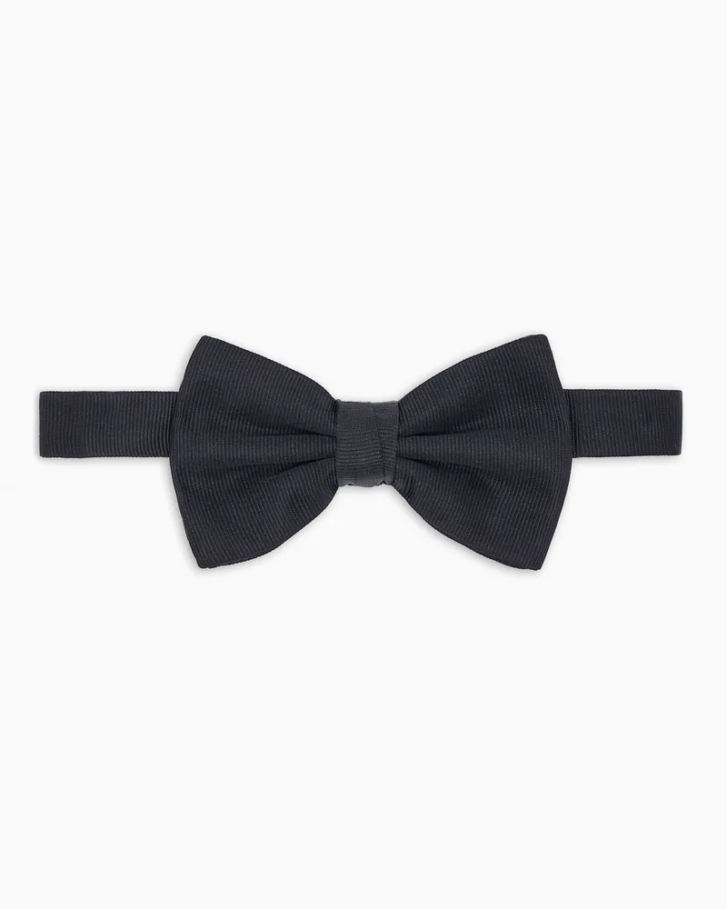 Giorgio Armani Gebundene Fliege aus reiner Seide Schwarz