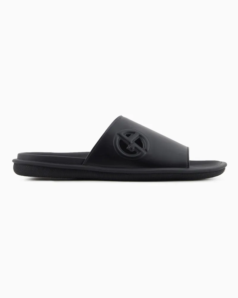Giorgio Armani Sandalen aus Leder Schwarz