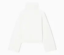 Rollkragenpullover aus Viskose, Kaschmir und Seide