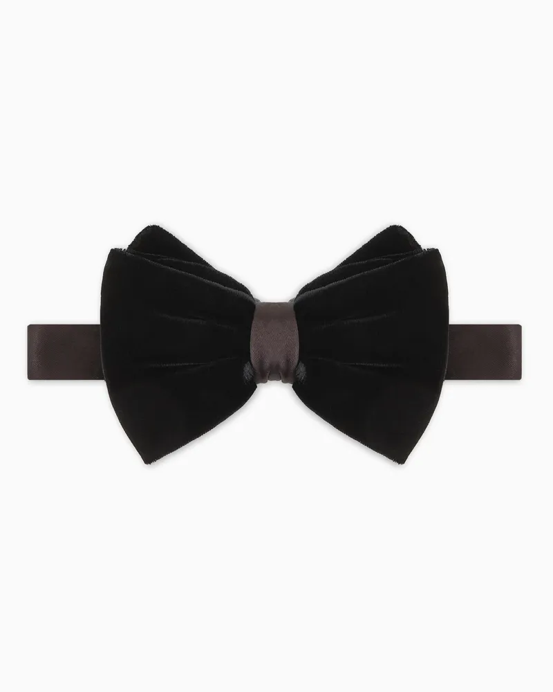 Giorgio Armani Giorgio's Fliege aus Samt Schwarz