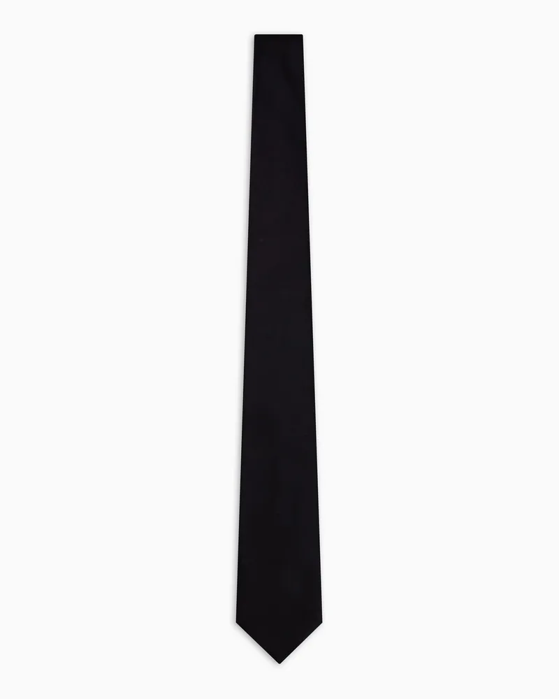 Giorgio Armani Krawatte aus reiner Seide Schwarz