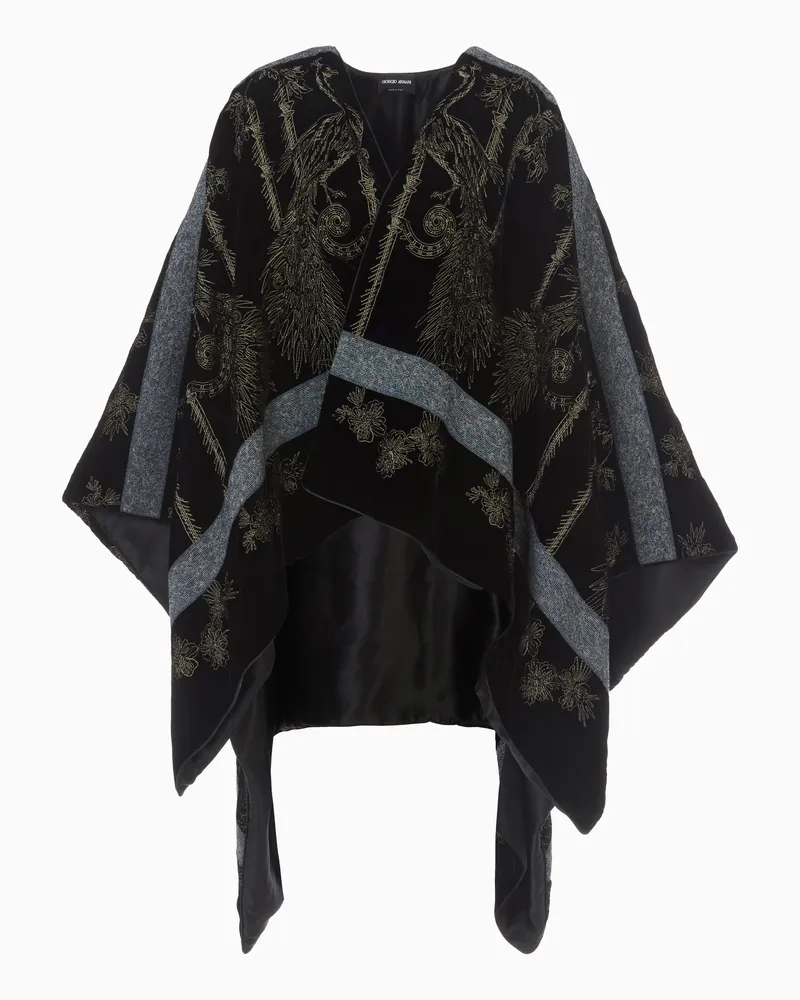 Giorgio Armani Ponchos Schwarz