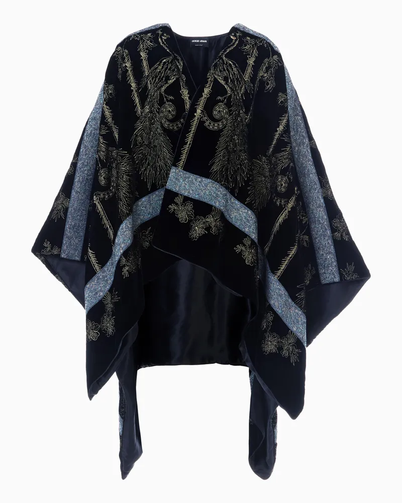 Giorgio Armani Ponchos Schwarz