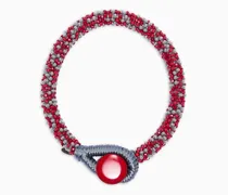 Choker-Halskette aus böhmischem Glas