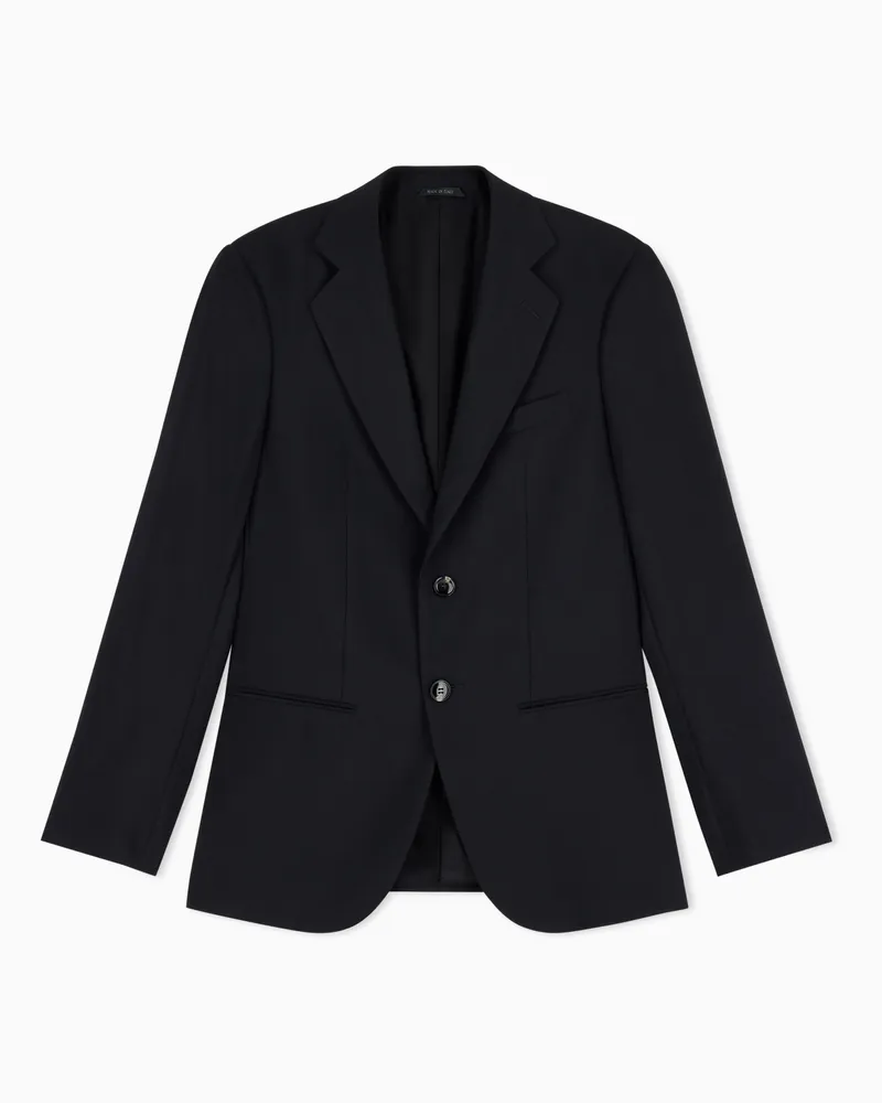 Giorgio Armani Einreihiges Sakko der George-Linie aus Kaschmir Schwarz