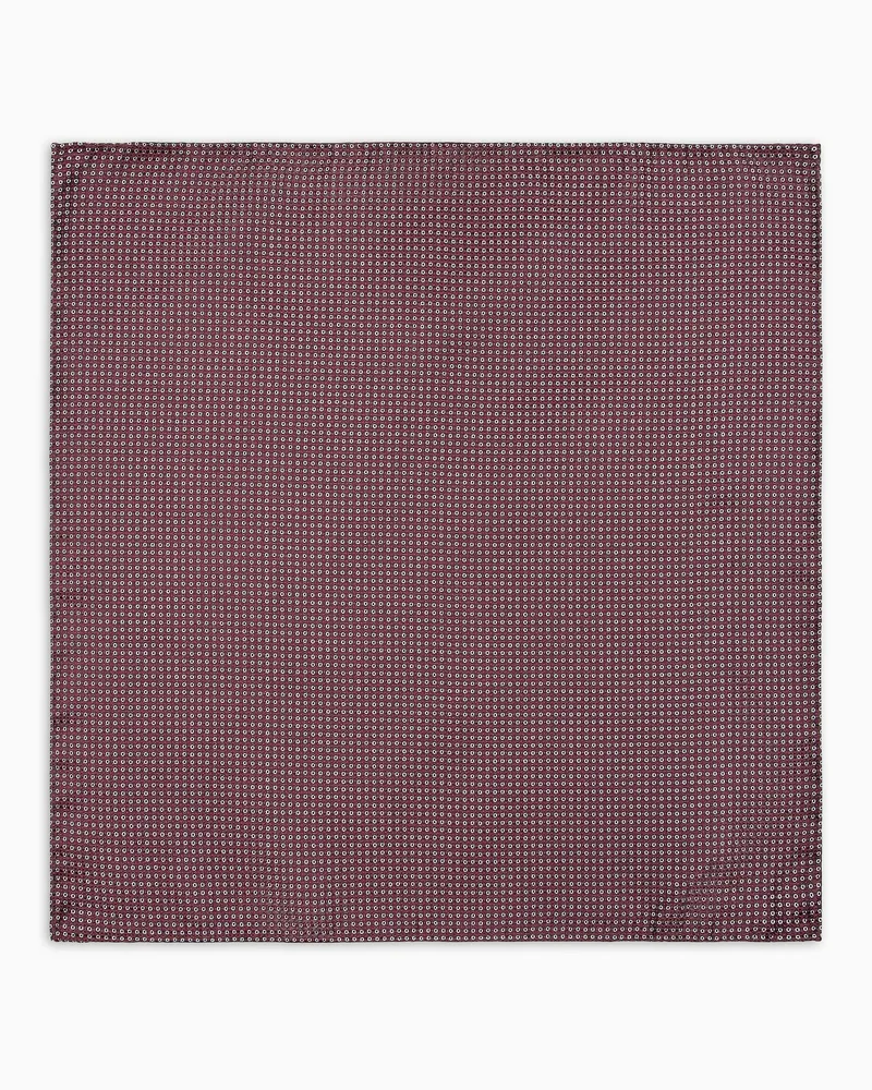 Giorgio Armani Clutch aus Seide in Jacquard-Stoff-Verarbeitung mit geometrischem Muster Rot