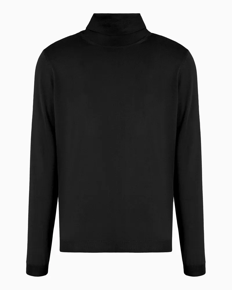 Giorgio Armani Rollkragenpullover aus Kaschmir Schwarz