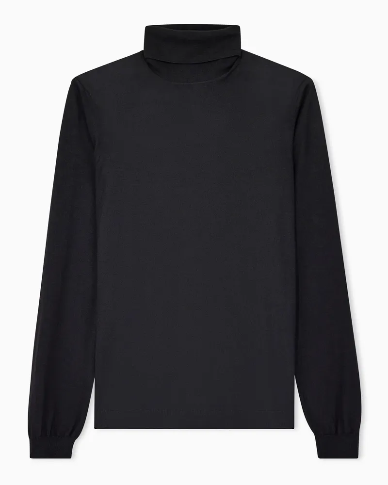 Giorgio Armani Rollkragenpullover aus Kaschmir Schwarz