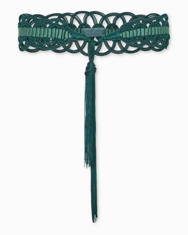 Giorgio Armani Gürtel mit Besatz Grün