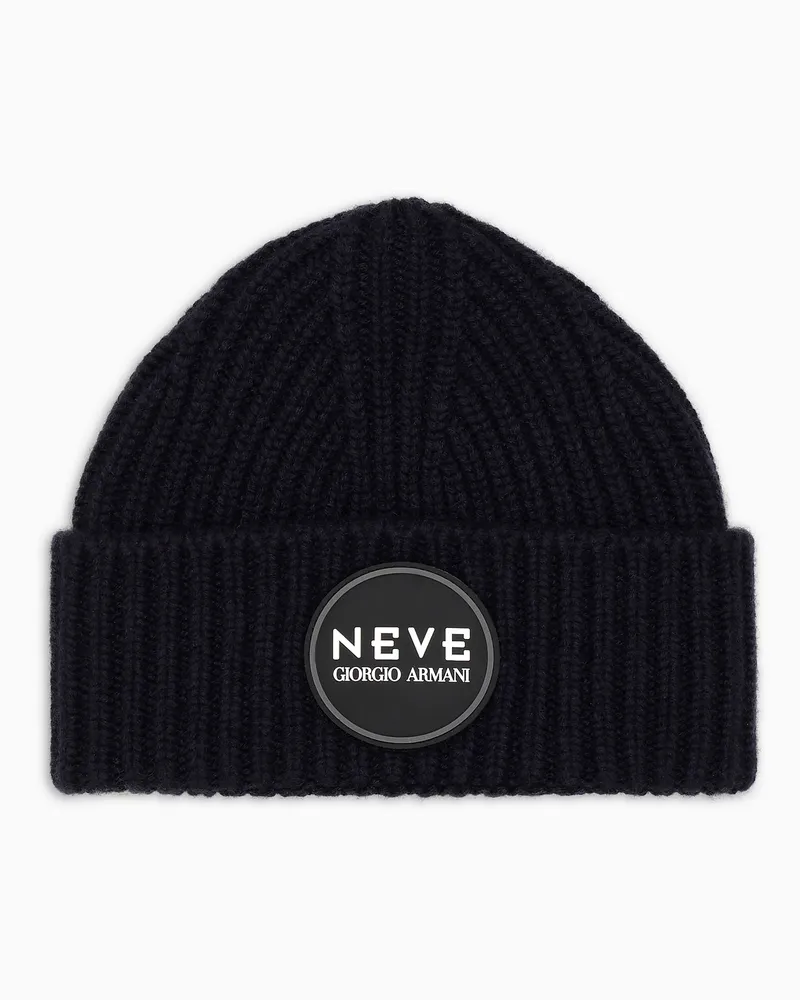 Giorgio Armani Strickmütze aus Kaschmir von  Neve Marineblau