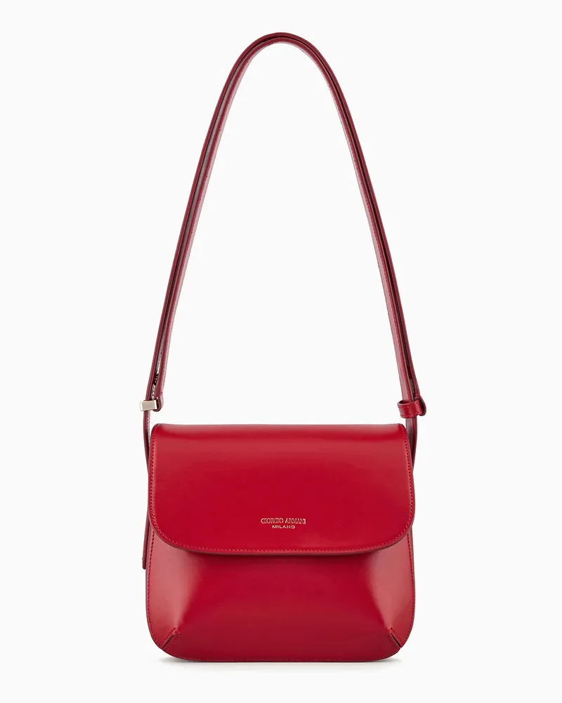 Giorgio Armani la Prima aus strukturiertem Leder Rot