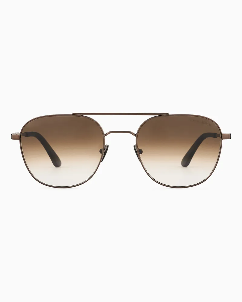 Giorgio Armani Sonnenbrille mit eckiger Fassung für Herren 