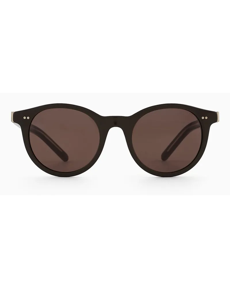 Giorgio Armani Sonnenbrille mit Panto-fassung Für Damen Braun