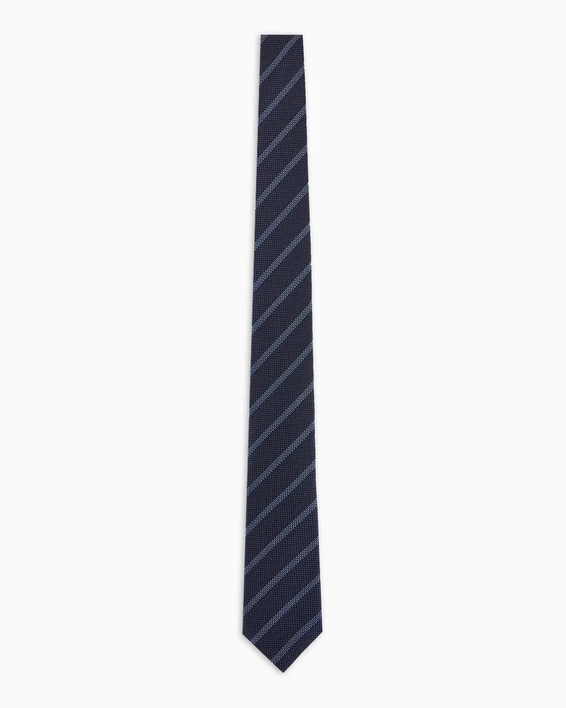 Giorgio Armani Krawatte aus reiner Seide Blau