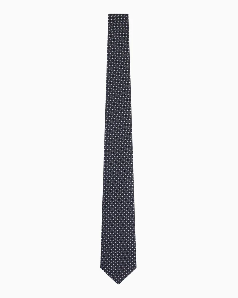 Giorgio Armani Krawatte aus reiner Seide Blau