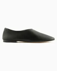 Giorgio Armani Slip-ons Aus Nappa Schwarz