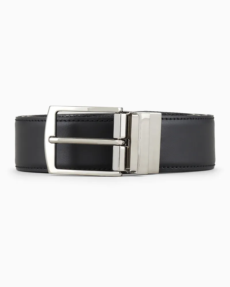 Giorgio Armani Wendegürtel aus Leder Schwarz