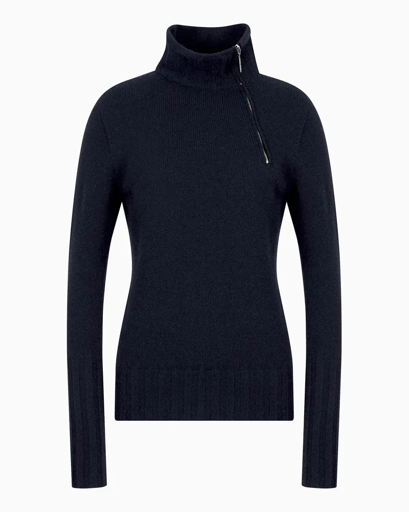 Giorgio Armani Rollkragenpullover Marineblau