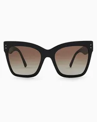 Giorgio Armani Sonnenbrille mit Eckiger Fassung Für Damen Schwarz