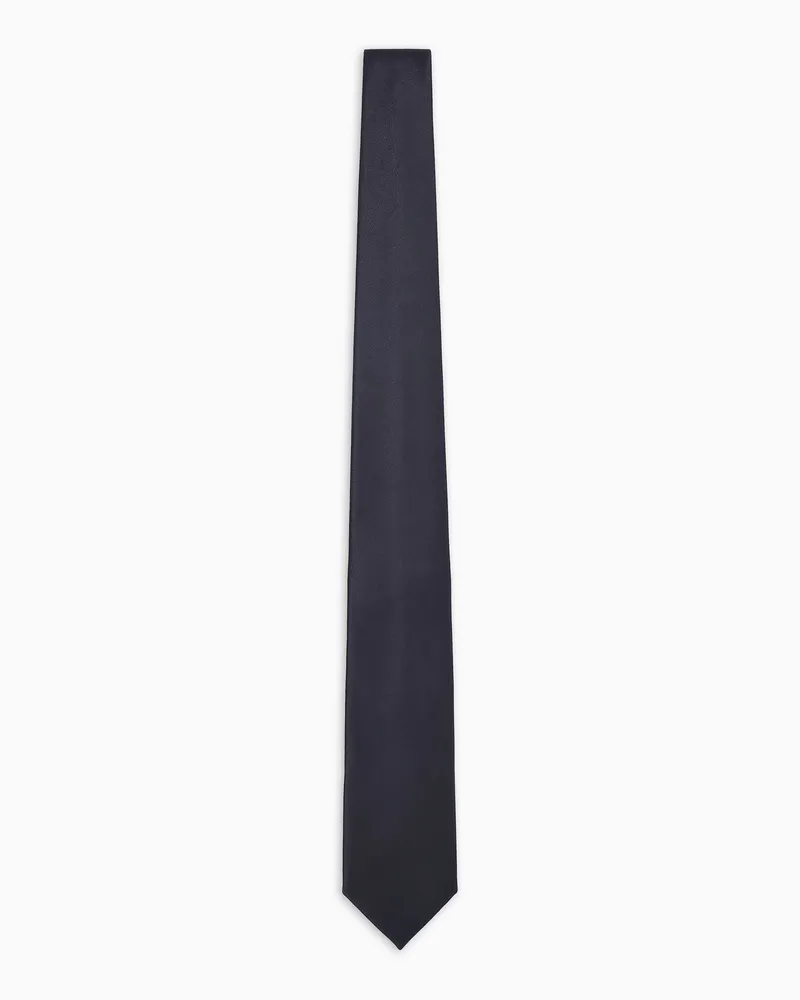 Giorgio Armani Krawatte aus reiner Seide Schwarz