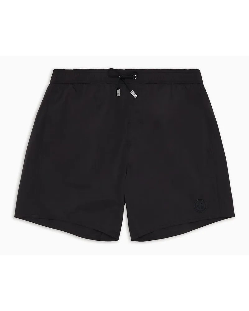 Giorgio Armani Badeboxershorts Schwarz