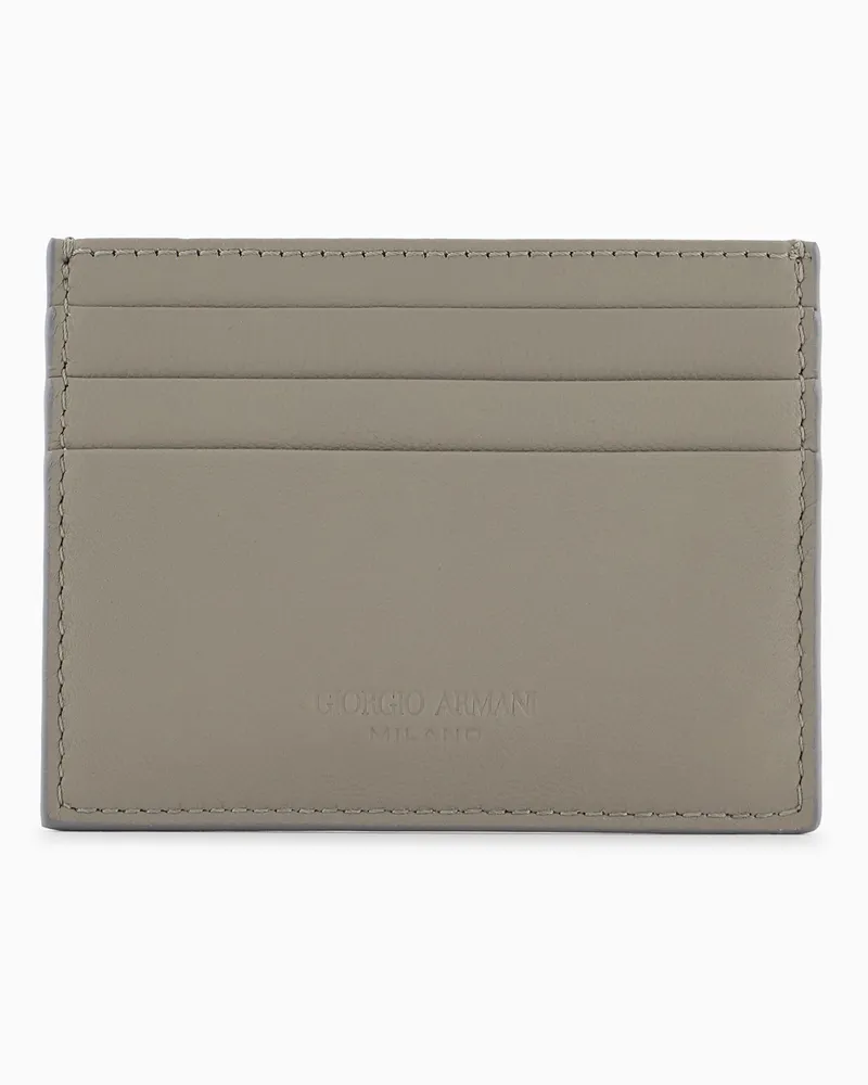 Giorgio Armani Kartenetui aus Nappa Beige