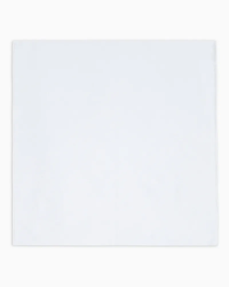 Giorgio Armani Einstecktuch aus Seide Weiß