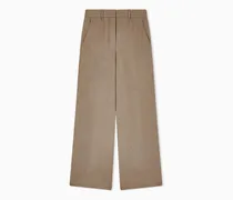 Weite Hose aus Leinen