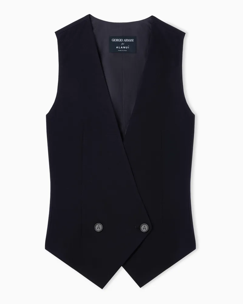 Giorgio Armani Leichte Weste aus reiner Schurwolle  for Alanui Blau