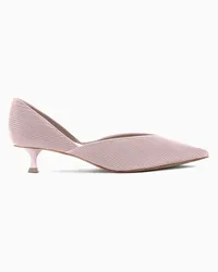 Giorgio Armani D’orsay-pumps Aus Crêpe-de-chine-seide Rosa